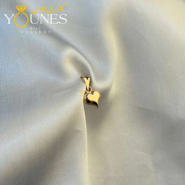 آویز قلب تو پر طلا